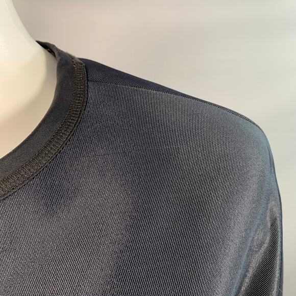 FENDI Fall 2014 Size 6 Navy Green Polyamide Blend Patchwork Back Zip Casual Top - Picture 10 of 13